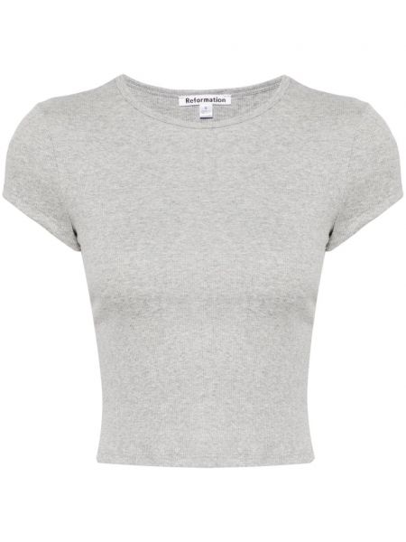 T-shirt en coton Reformation gris