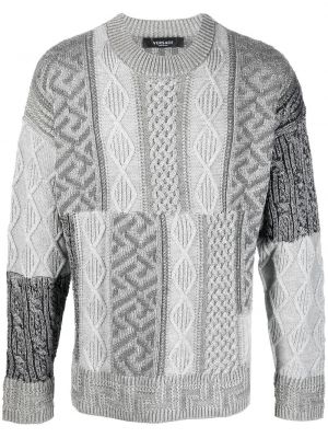 Пуловер Versace сиво