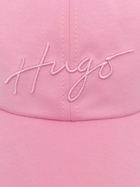 Czapka z daszkiem Hugo różowa