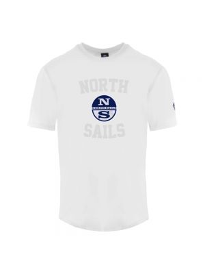 Koszulka z okrągłym dekoltem North Sails biała