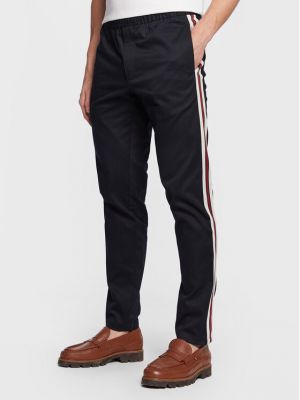 Relaxed fit kelnės Tommy Hilfiger mėlyna