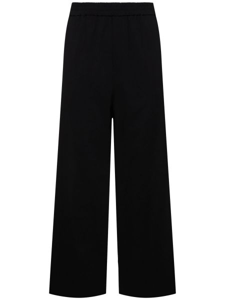 Pantalones de algodón Ami Paris negro