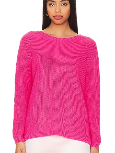 Jersey de tela jersey de cuello redondo 525 rosa