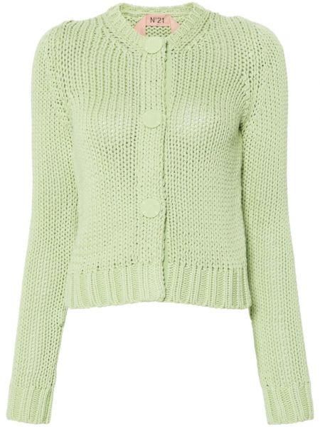Ilgas megztinis chunky N°21 žalia