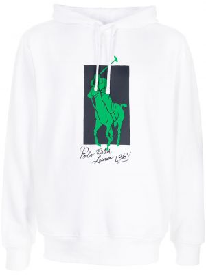 Poloskjorte med print Polo Ralph Lauren hvit