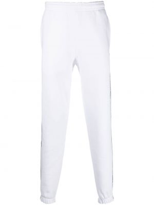 Pantaloni a righe Lacoste bianco