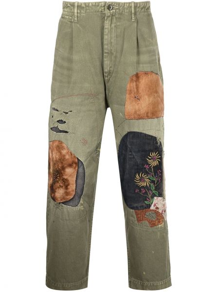 Pantalones de cintura alta Kapital verde
