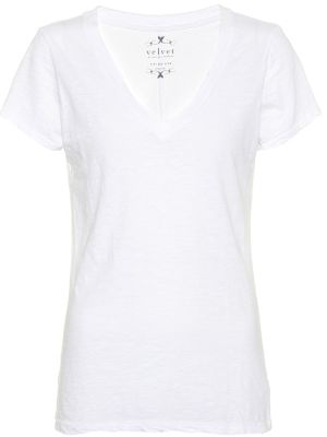 Хлопковая футболка Velvet, белый