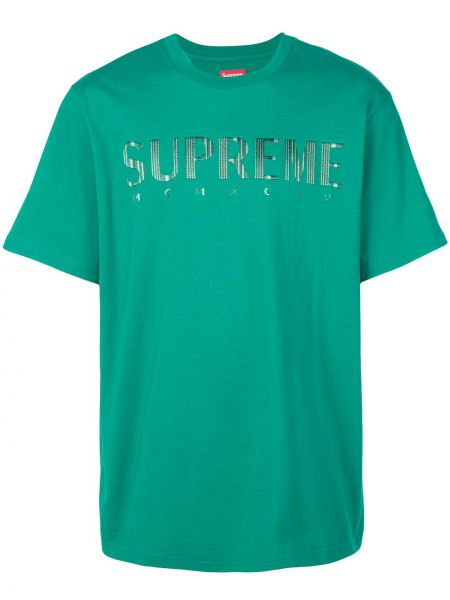 Camiseta con efecto degradado Supreme verde