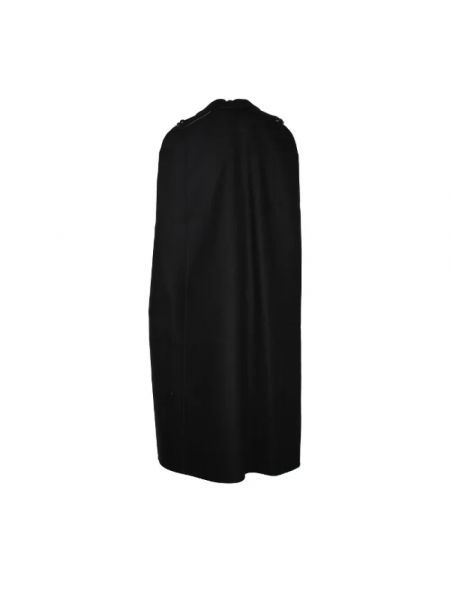 Abrigo de lana retro outdoor Valentino Vintage negro