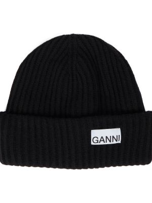 Woll mütze Ganni schwarz
