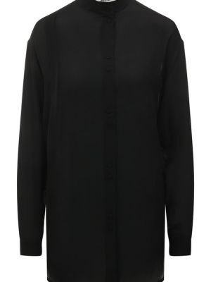 Шелковая рубашка Isabel Benenato черная