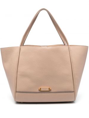 Leder shopper handtasche Kate Spade beige