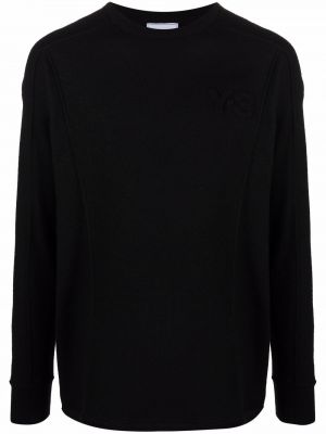 Плетен пуловер Y-3 черно