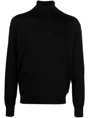 Пуловер бродиран Gcds черно