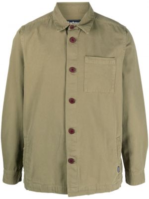 Chemise en coton avec poches Barbour vert