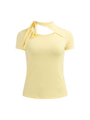 T-shirt Mymo giallo
