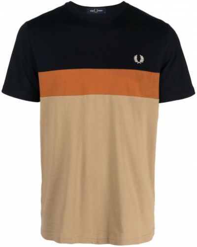 Brodert t-skjorte Fred Perry brun