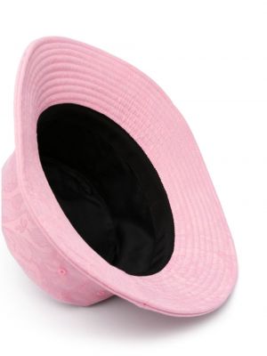Siuvinėtas kepurė Versace rožinė