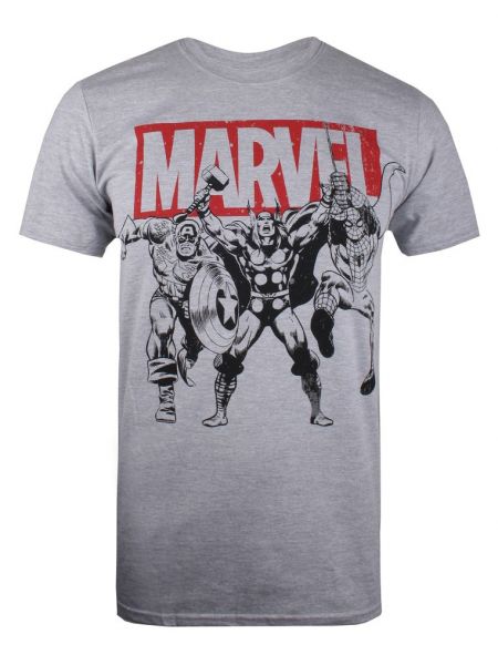 Koszulka Marvel szara