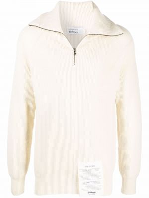 Maglione con cerniera Ballantyne bianco