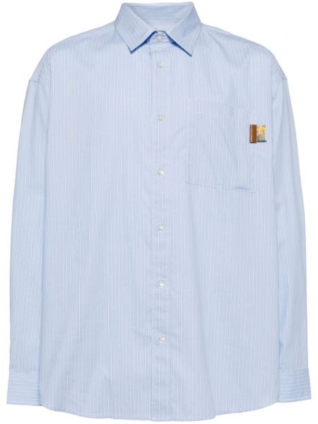 Bavlněná košile s potiskem Musium Div. modrá