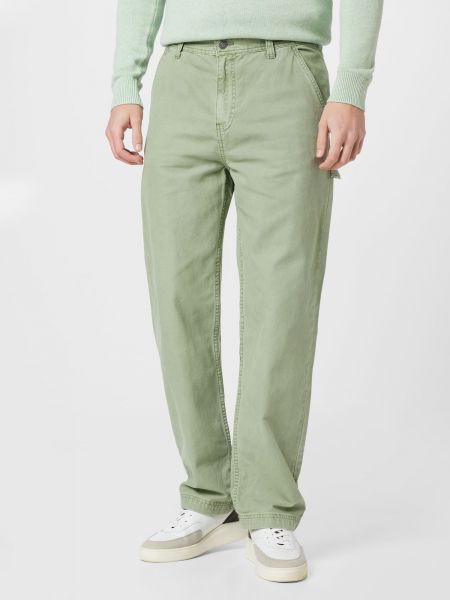 Βαμβακερό παντελόνι cargo Cotton On πράσινο