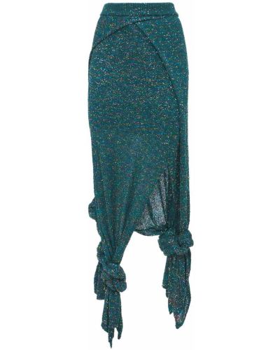 Długa spódnica z dżerseju Loewe zielona