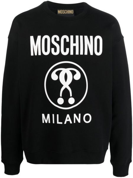 Rund hals trykt sweatshirt Moschino svart