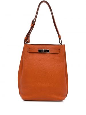 Чанта за ръка Hermès оранжево