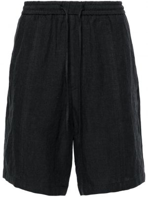 Shorts en lin Emporio Armani noir