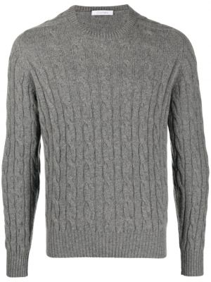 Pull col rond Cruciani gris