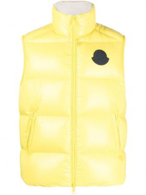 Péřová vesta Moncler žlutá
