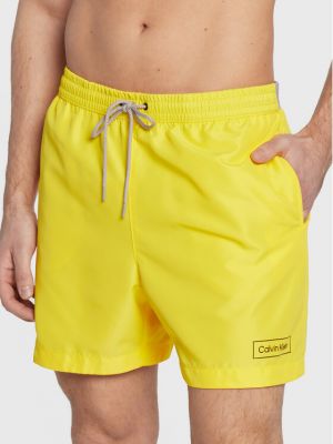 Σορτς Calvin Klein Swimwear κίτρινο