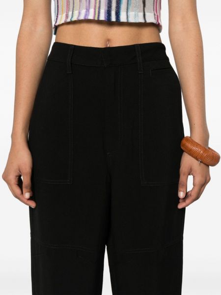Pantaloni cargo di lino Loewe Paula's Ibiza nero