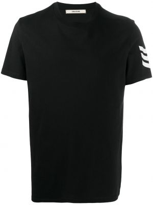 Raštuotas marškinėliai Zadig&voltaire juoda