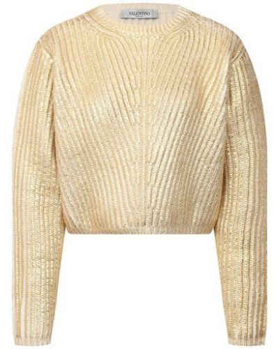 Кашемировый свитер Valentino, золотой