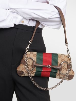 Чанта за ръка Gucci бежово