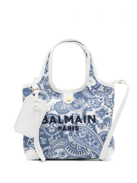 Памучни шопинг чанта Balmain