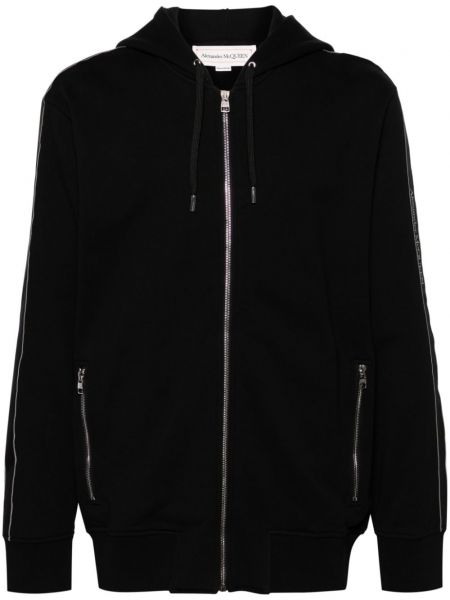 Langes sweatshirt aus baumwoll Alexander Mcqueen schwarz