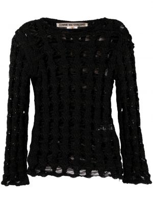 Пуловер Comme Des Garçons черно