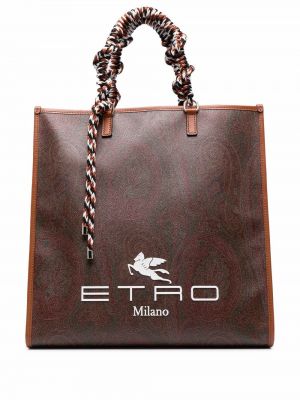 Paisley trykt shoppingbag Etro brun