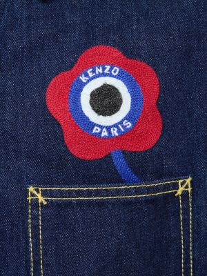 Kurtka jeansowa bawełniana Kenzo Paris niebieska