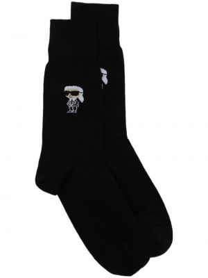 Bavlnené ponožky Karl Lagerfeld čierna