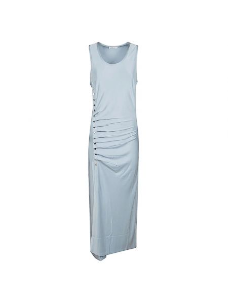 Sukienka długa elegancka Paco Rabanne niebieska
