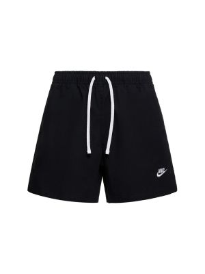 Bombažne kratke hlače Nike črna