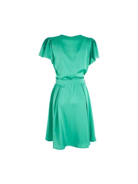 Mini vestido con escote v Yes Zee verde
