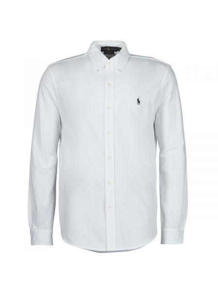 Koszula z długim rękawem relaxed fit elegancka Polo Ralph Lauren biała