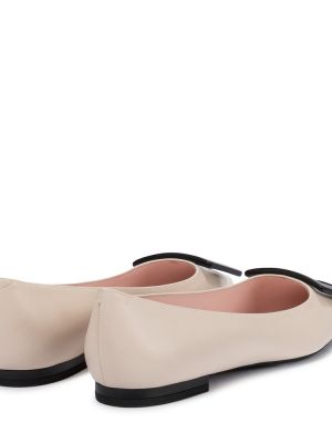 Bőr balerina cipők Roger Vivier bézs