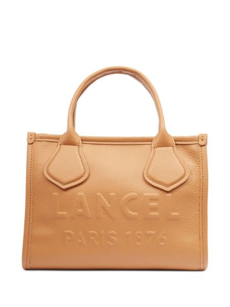 Læder mini taske Lancel brun